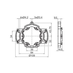 Universal drive bearing Geiger