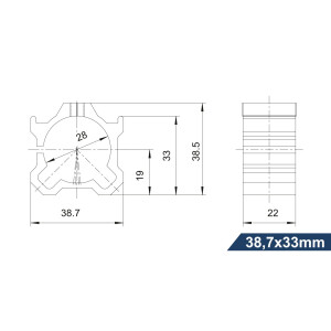 Getriebehalter Aluminium