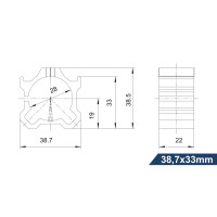 Getriebehalter Aluminium