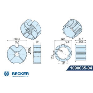 Adapter und Mitnehmer für Baureihe "L"