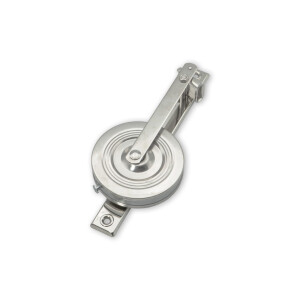 Screw-on belt winder, nickel-plated