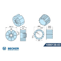 Adapter und Mitnehmer für Baureihe "R"