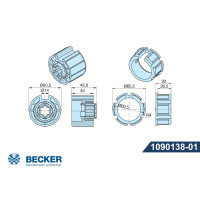 Adapter und Mitnehmer für Baureihe "R"