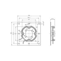 Antriebslager 100x100mm